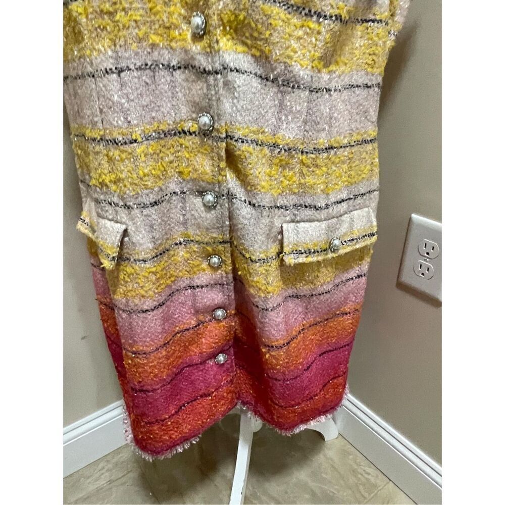 New Anthropologie x Maeve Sleeveless Tweed Mini Dress Size 22 - Picture 10 of 15